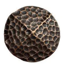 Copper hammered concho with Screw