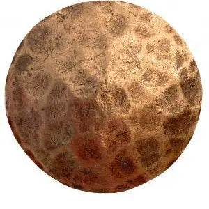Copper hammered concho with Screw.