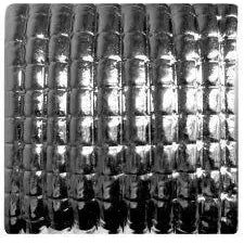 Silver weave square concho with screw