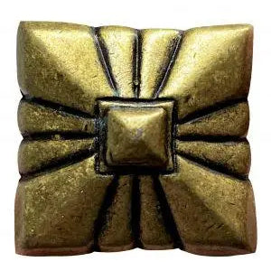 Gold Tone pyramid embossed shape concho with Screw