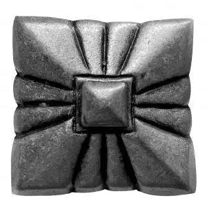 Silver pyramid embossed shape concho with Screw