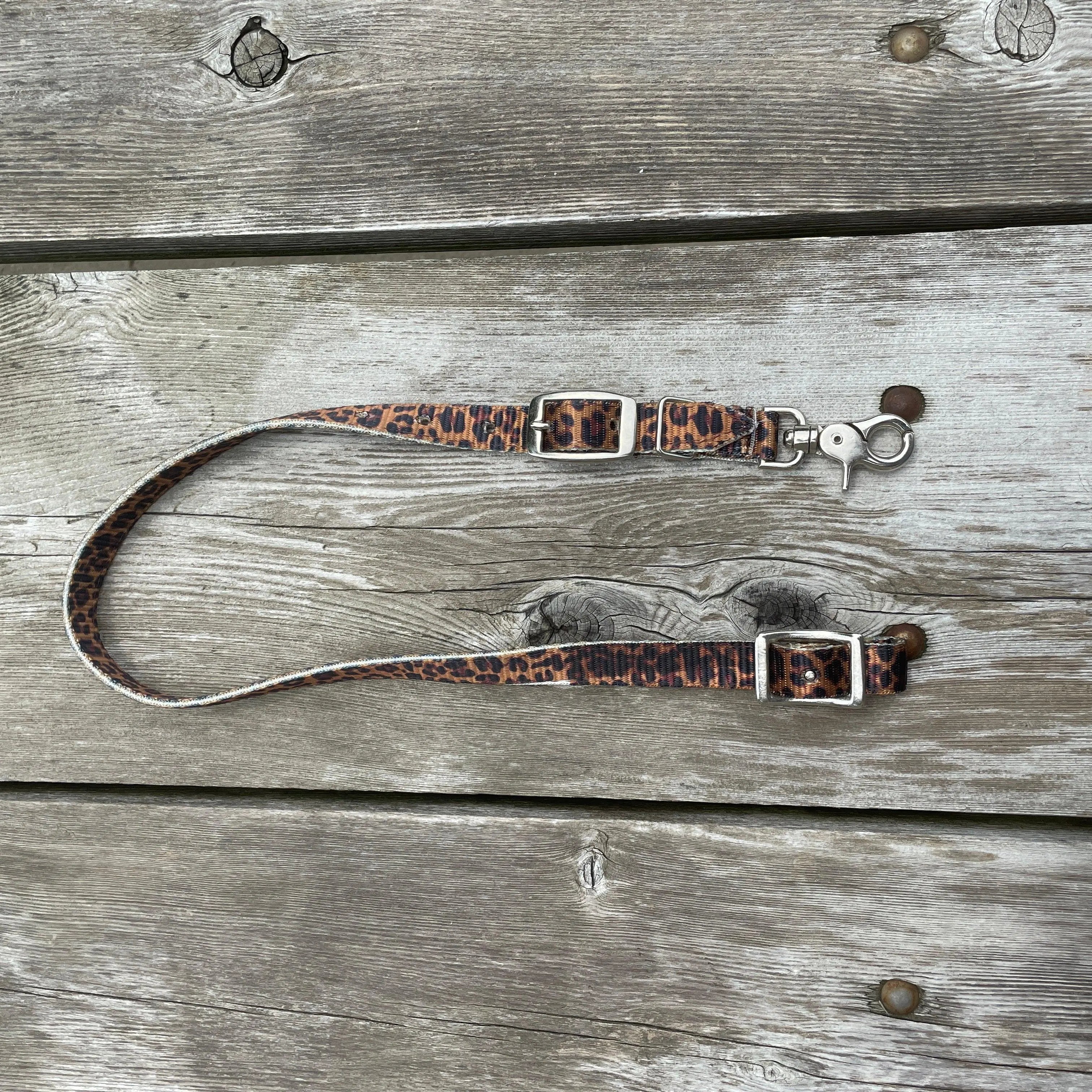 Premium Nylon wither strap with Cheetah Print Horse