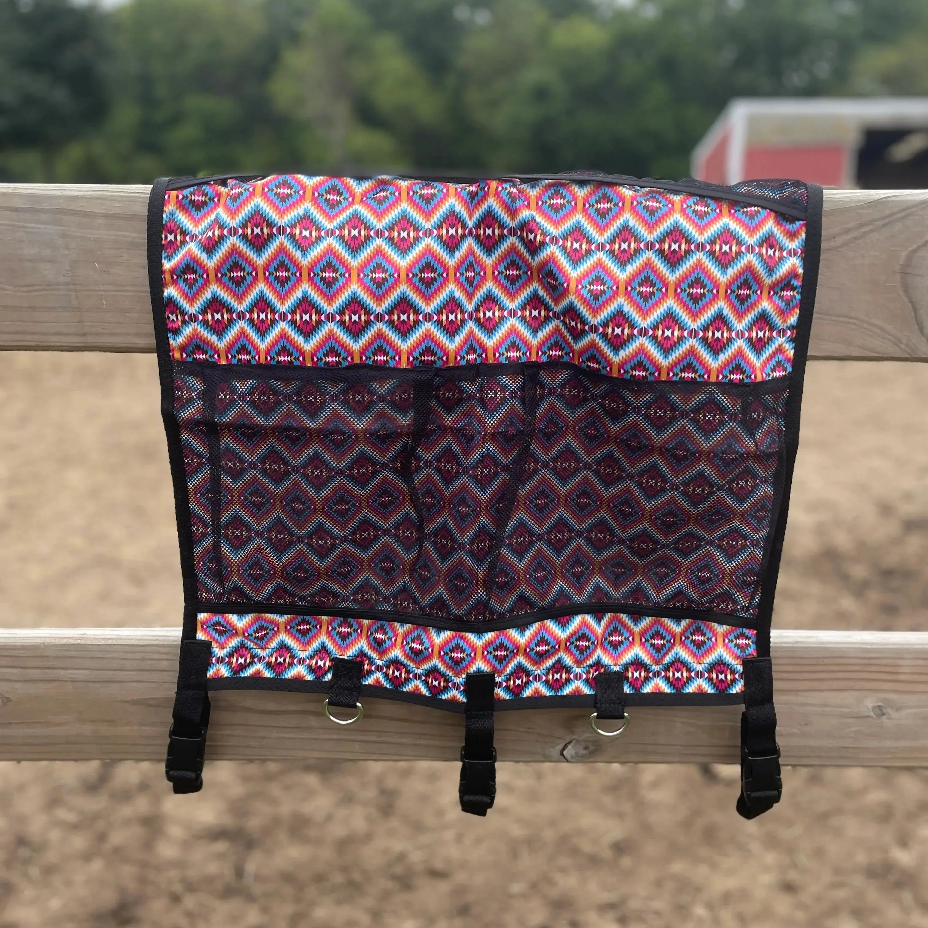 Bright Pink Aztec Hanging Trailer Organizer