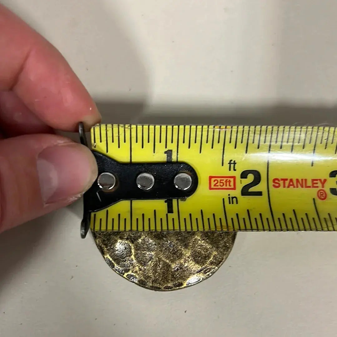 Gold Tone hammered concho with Screw
