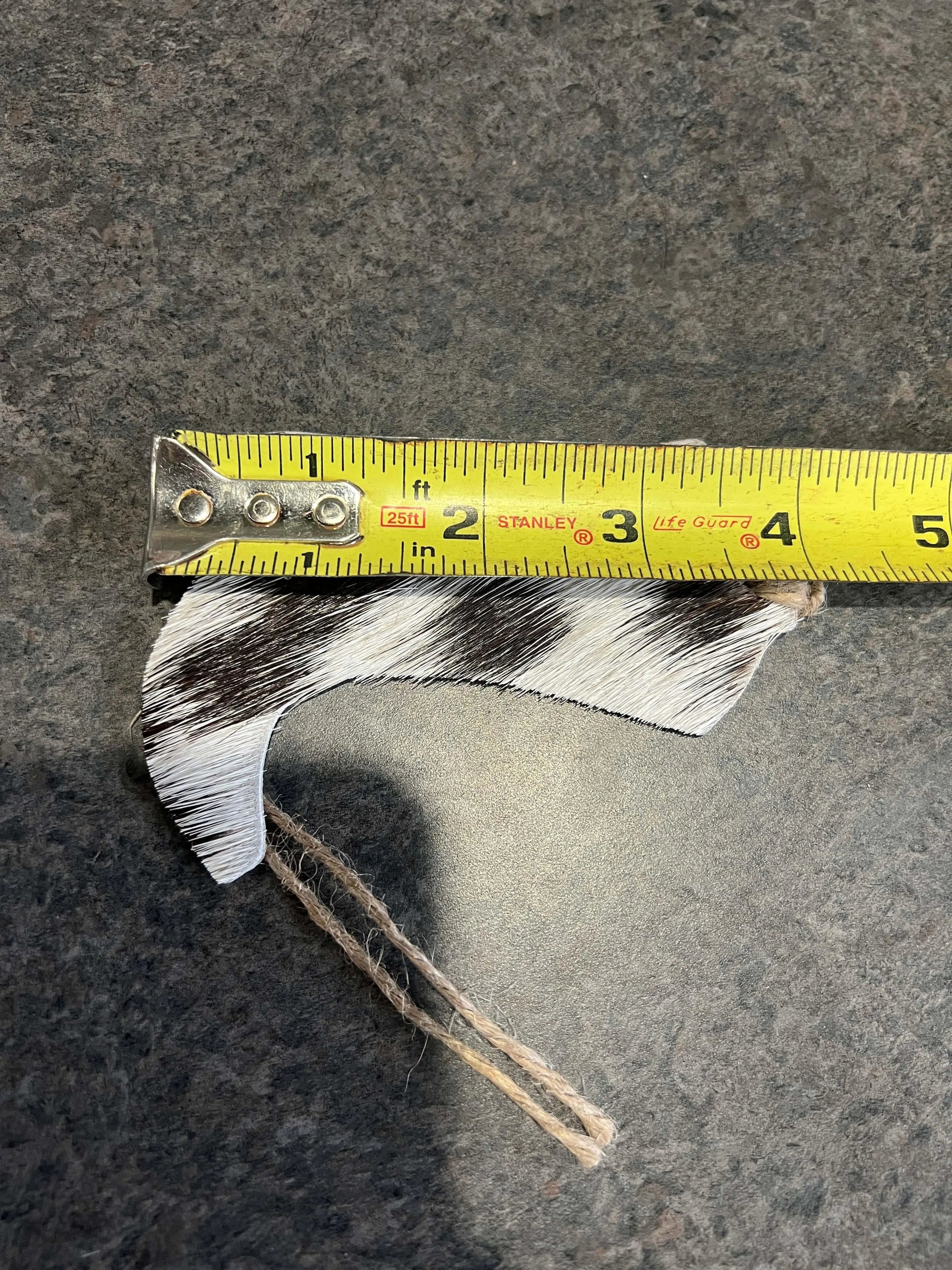 Cowhide Western Leather Christmas Ornament - Boot - Sold Individually