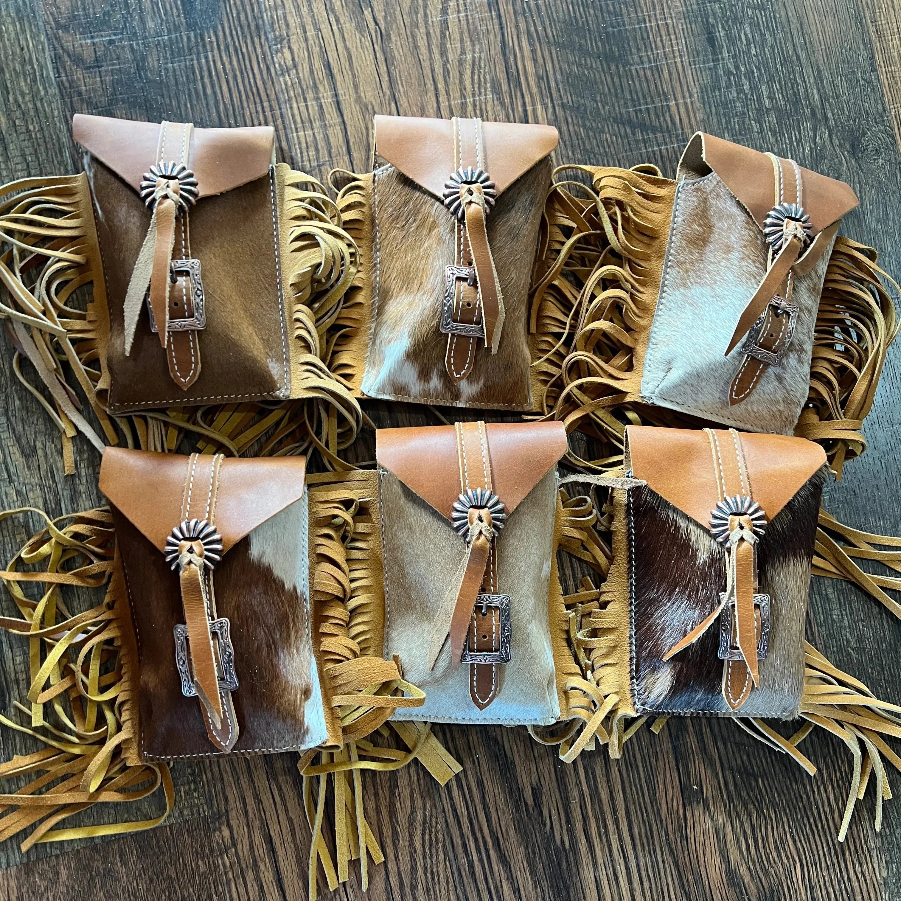 Golden Plains Cowhide Rear Cinch Bag