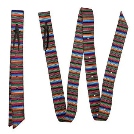 Premium Serape Nylon Tie Strap and Off Billet Set Horse