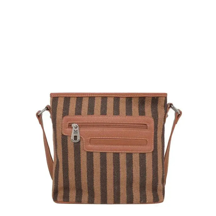 Montana West Cowprint Canvas Crossbody Bag cowhide