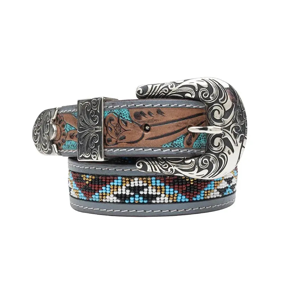 Sunrise Over Sanora Hand-Tooled Women's Belt