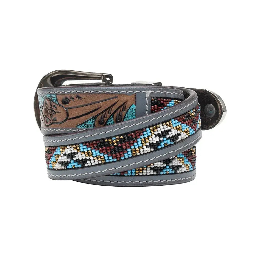 Sunrise Over Sanora Hand-Tooled Women's Belt