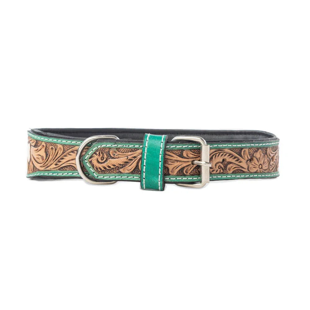 Santa Fe Bone Beaded Collar In Brown Dog