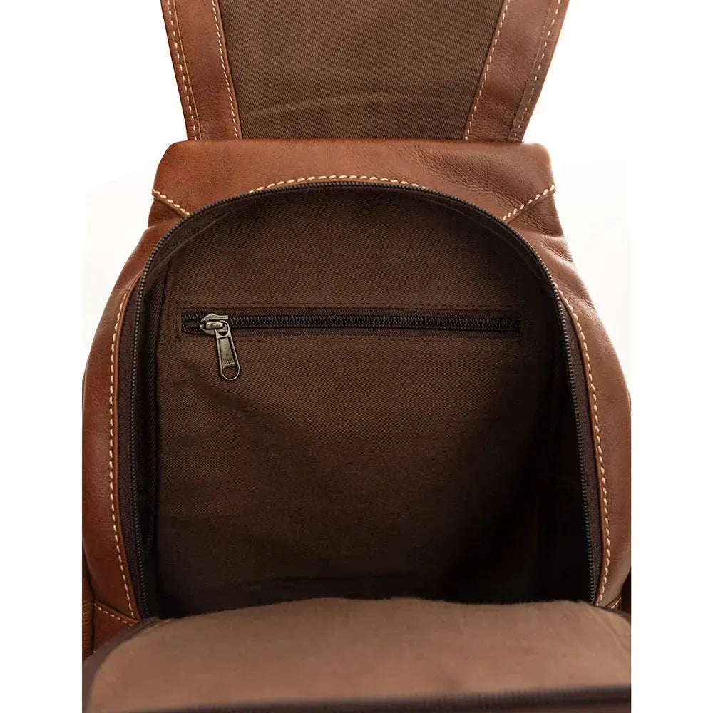 Cinnamon Trail Leather Backpack Bag handbag
