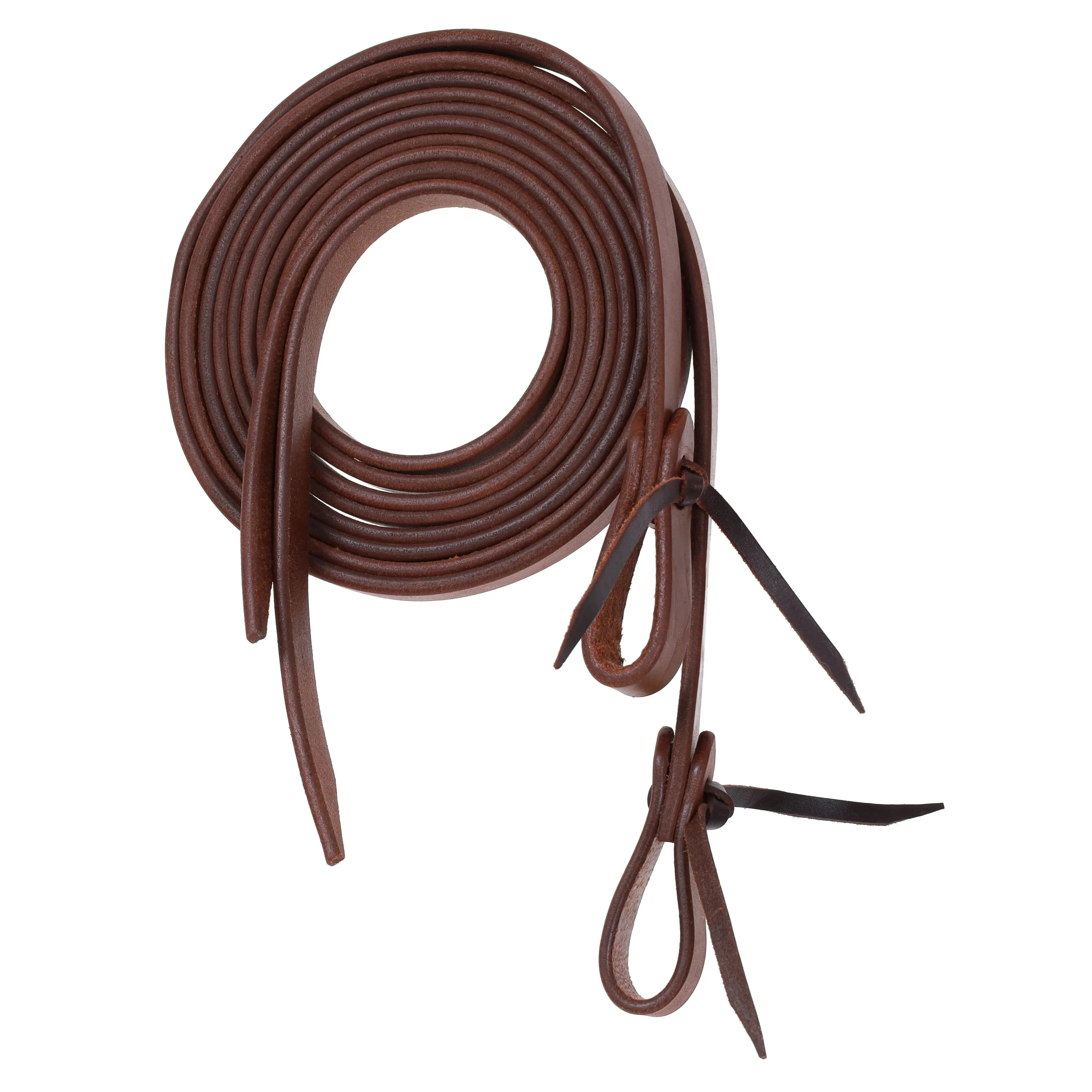 3/4" x 8' Oiled Harness Cow Leather Split Reins Horse