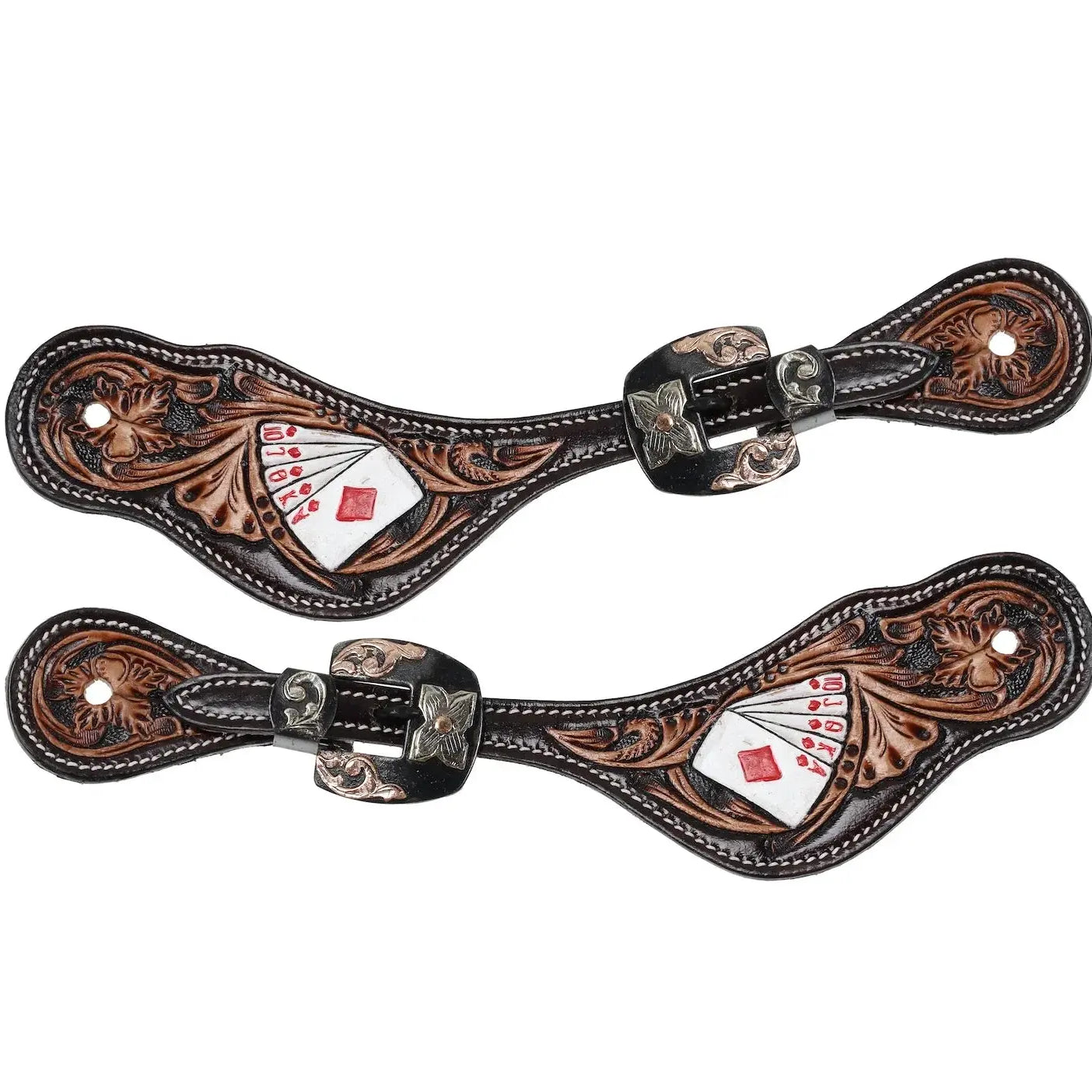 Ladie's Diamond Flush Spur Strap Horse