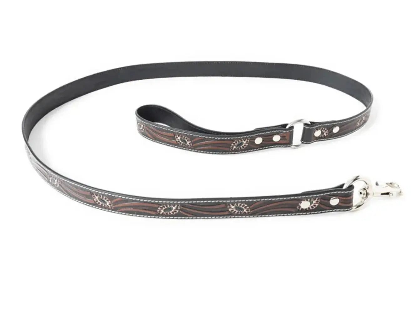 Luna Beam Dog Leash In Dark Brown Dog