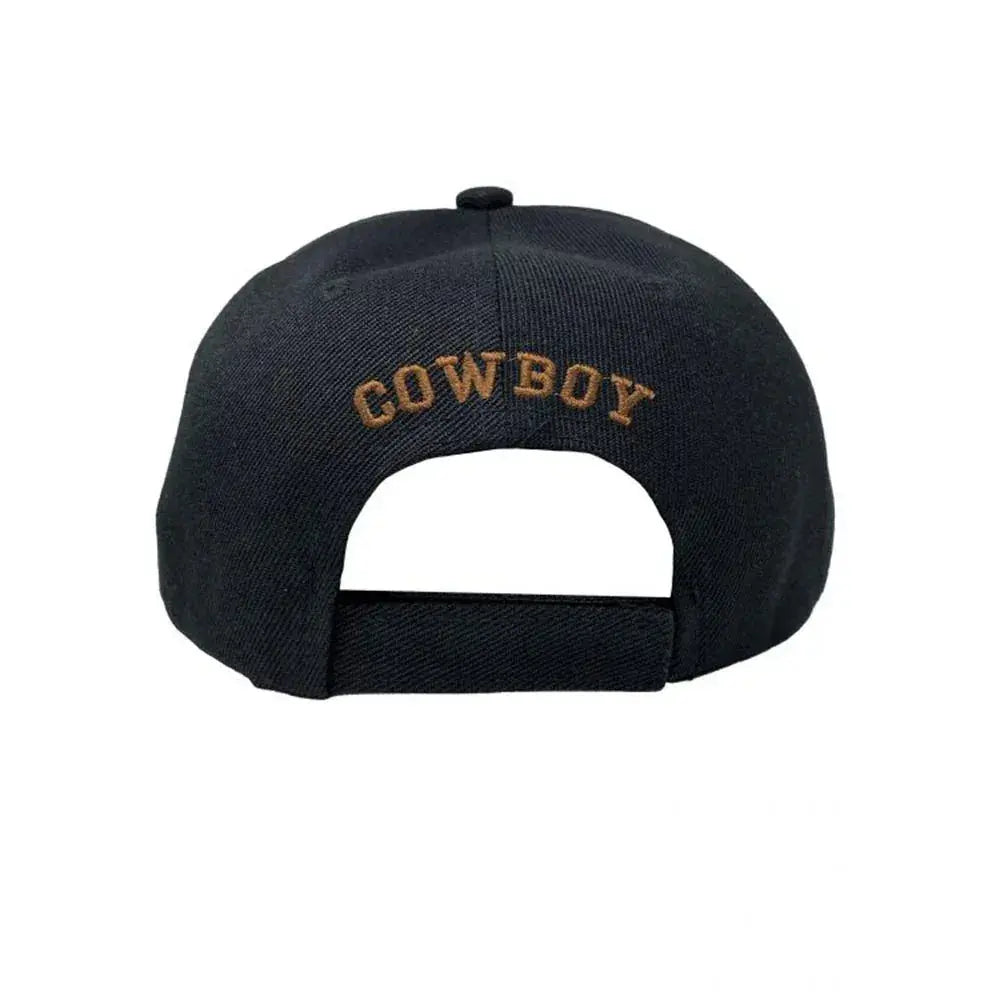 "100% Real Cowboy YEE HAW" Leather Patch Baseball Cap Hats
