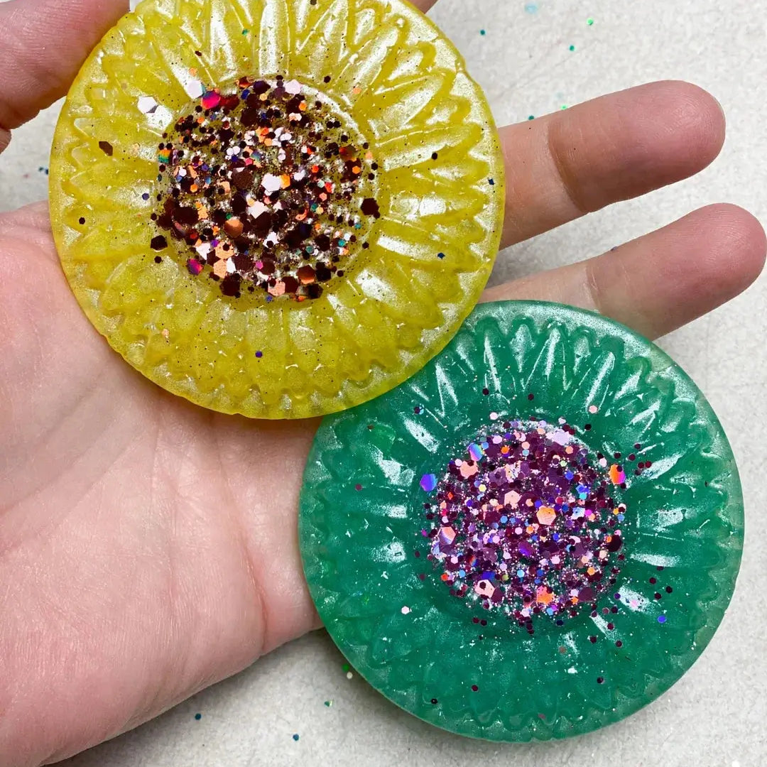 Sunflower/Flower Large Glitter Vent Clip Freshies - Single Pack