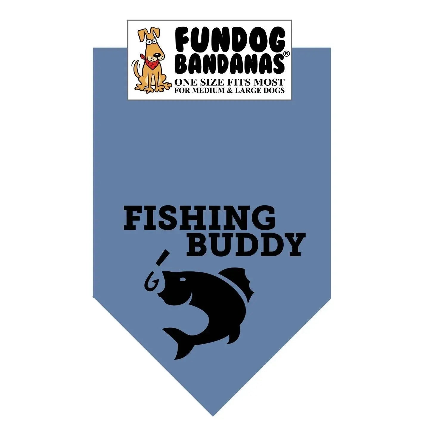 Fishing Buddy Bandana - Assorted Colors-Made in USA Dog