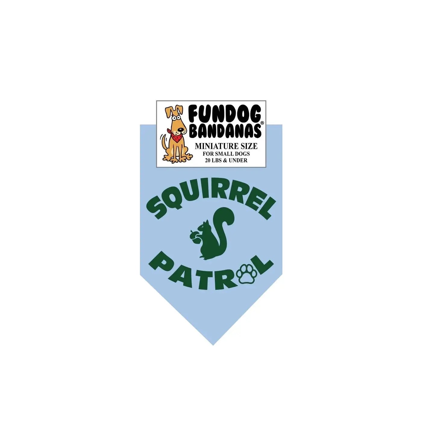Squirrel Patrol Bandana-Made in USA Dog