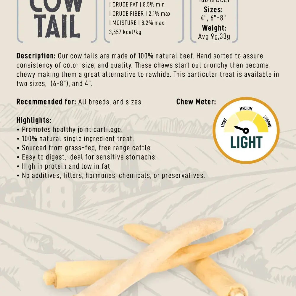 6-8" Cow Tails sheet
