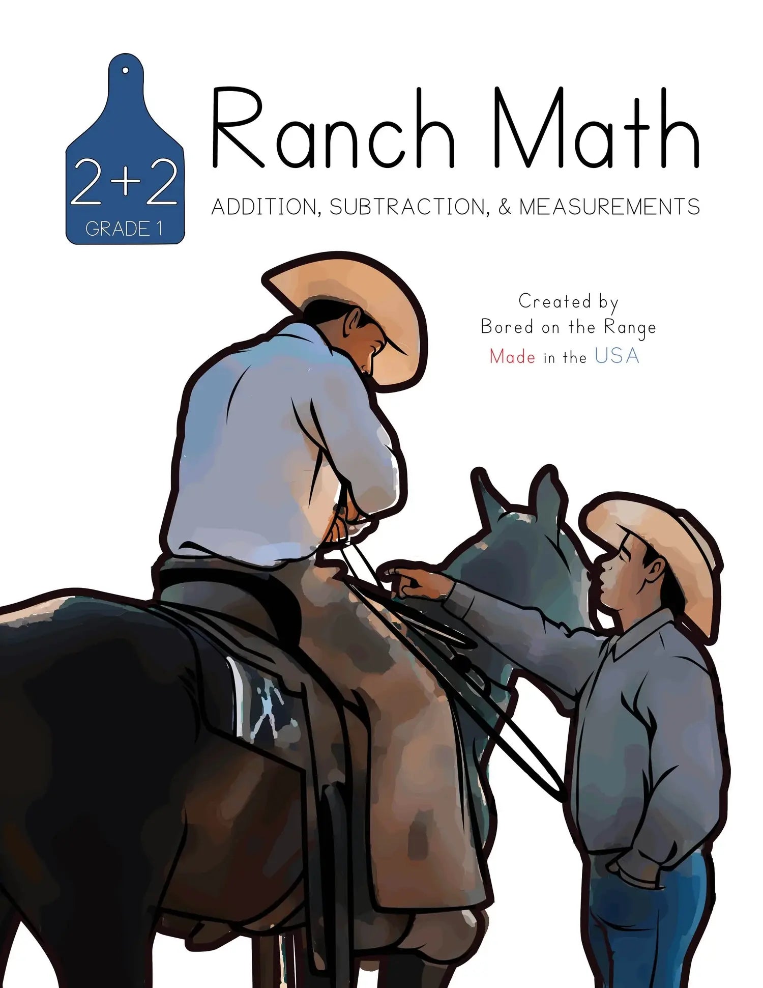 Ranch Math Grade 1: Addition, Subtraction, & Measurements Front