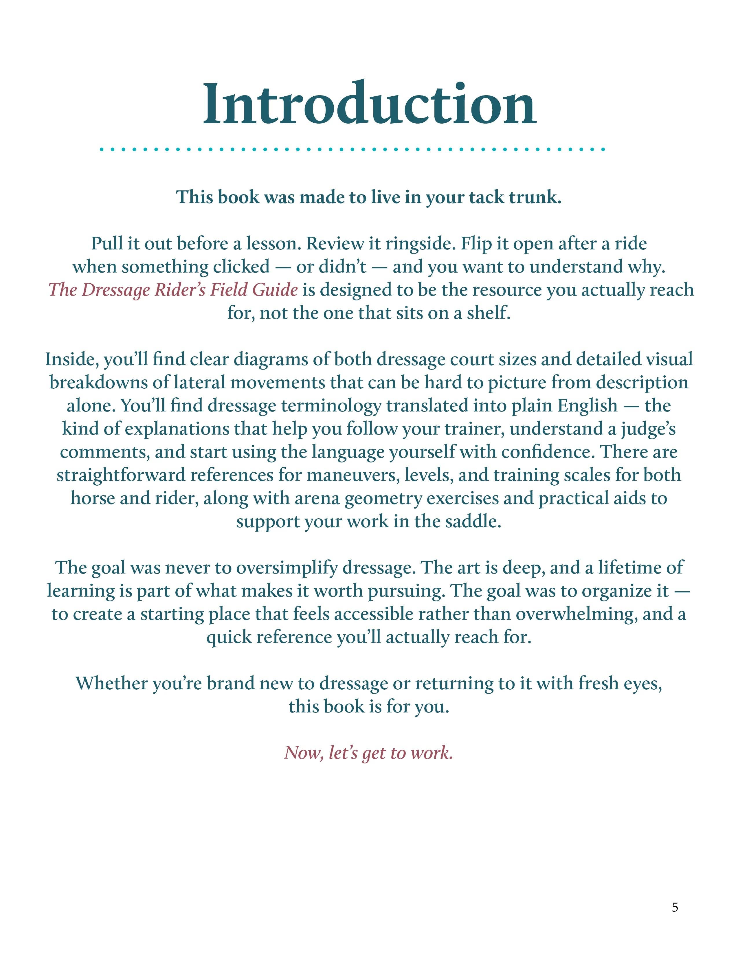 The Dressage Rider's Field Guide