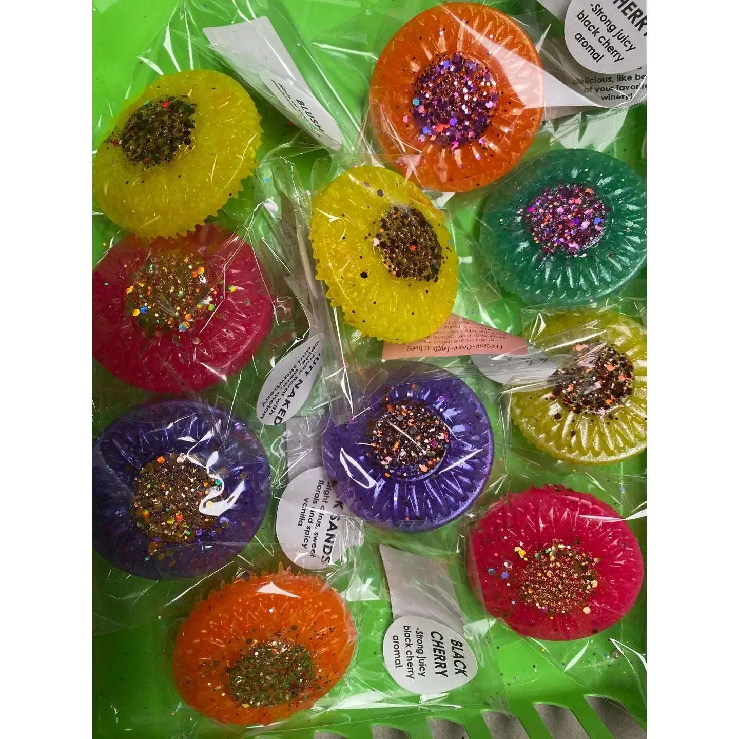 Sunflower/Flower Large Glitter Vent Clip Freshies - Single Pack