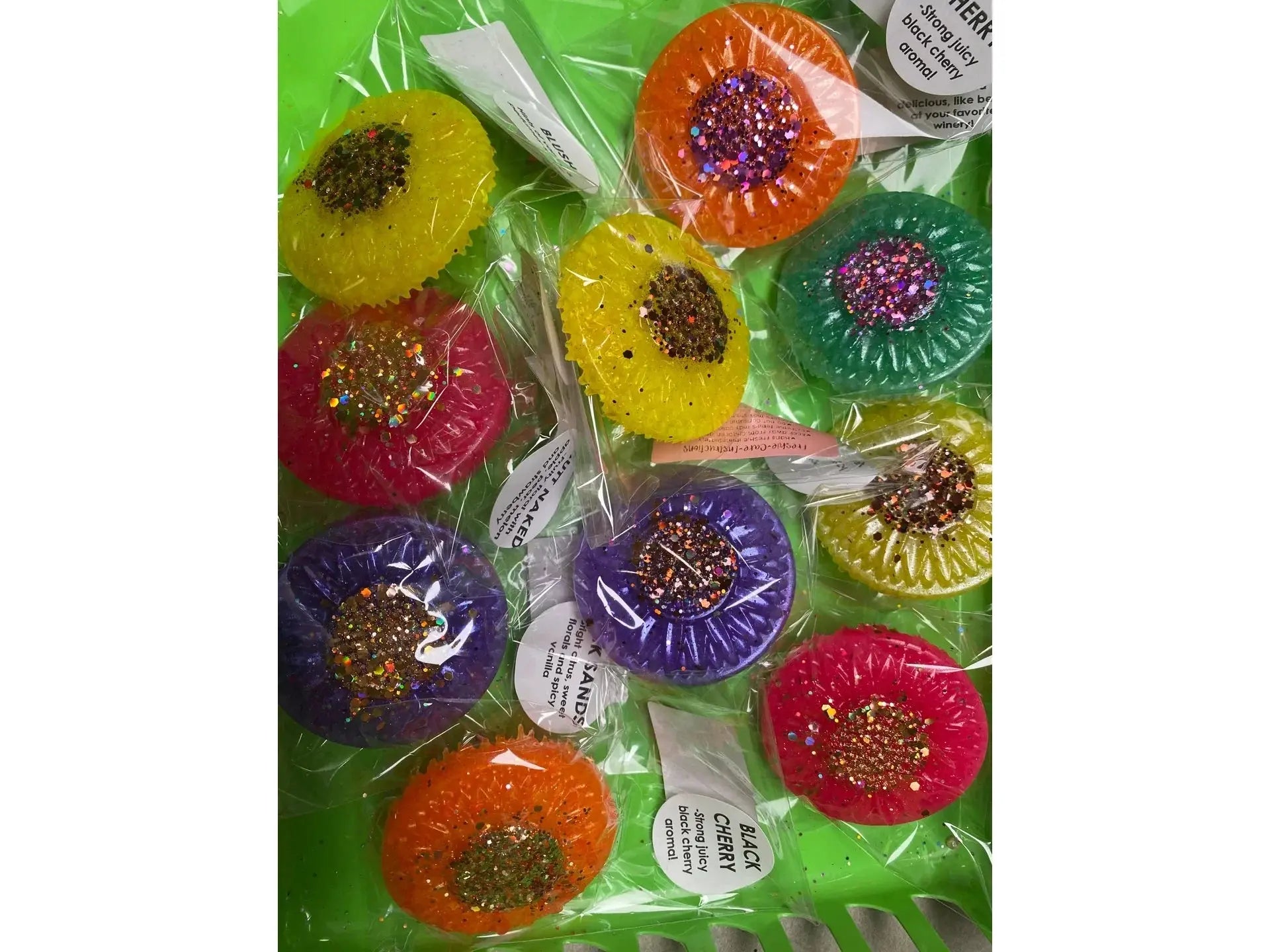 Sunflower/Flower Large Glitter Vent Clip Freshies - Single Pack