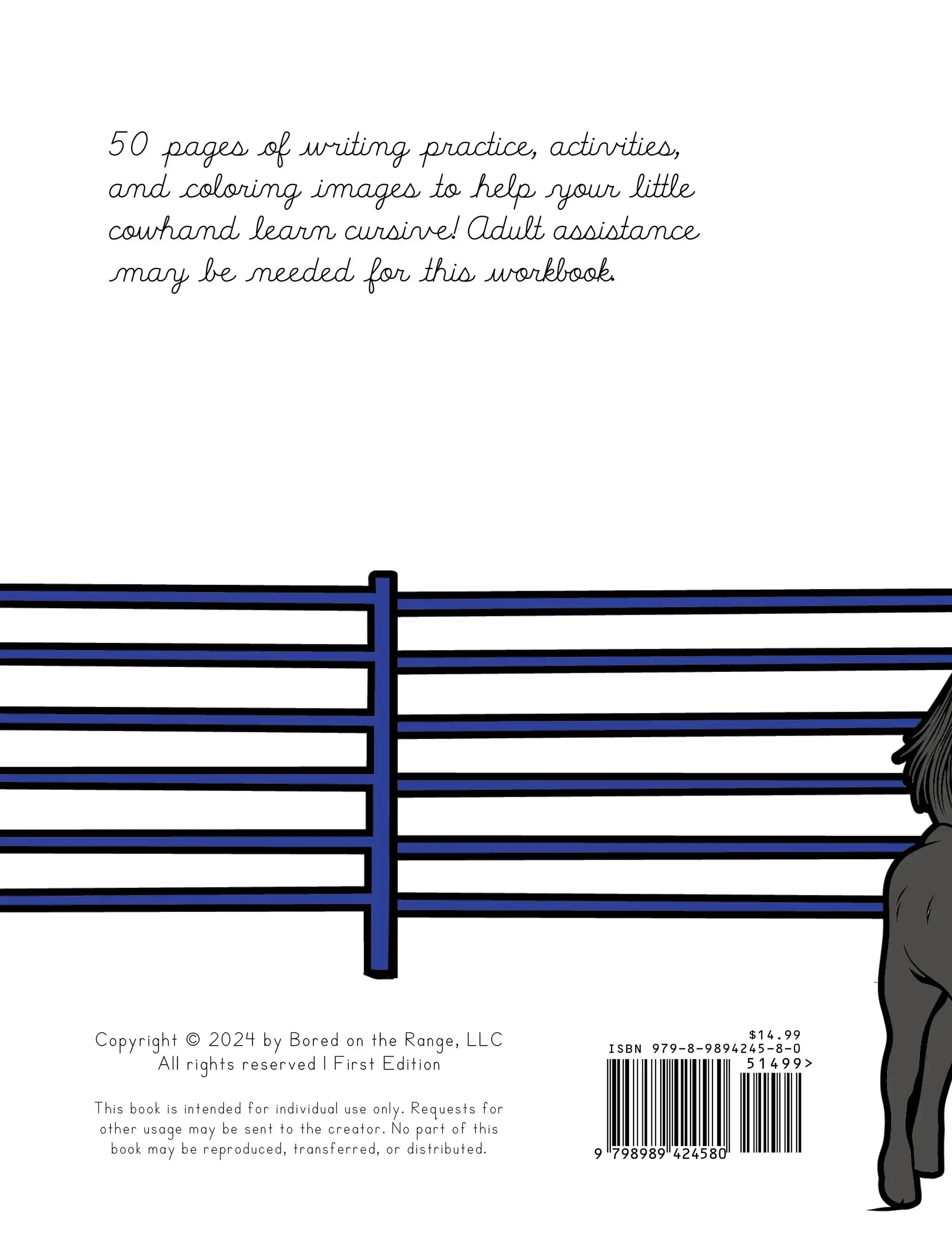 Branding: Cursive Handwriting Workbook back