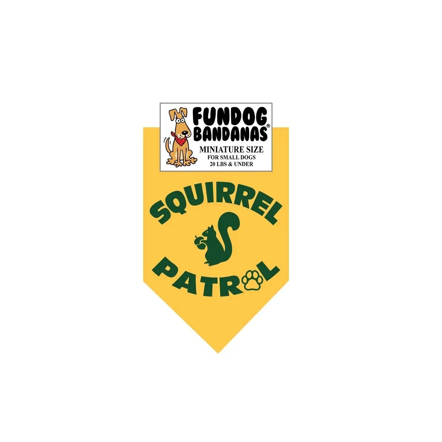 Squirrel Patrol Bandana-Made in USA Dog
