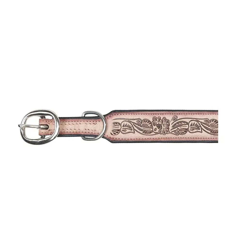 Cow Dog Trail Hand-tooled Dog Collar Dog