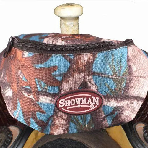Real Oak Insulated Nylon Saddle Pouch Teal Horse