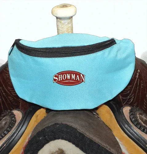 Showman ® Insulated Nylon Saddle Pouch Saddle Bag Teal Horse