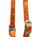 Premium Nylon One Ear Headstall Orange Horse