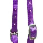 Premium Nylon One Ear Headstall Purple Horse