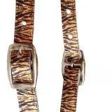 Tiger Print Design Nylon One Ear Headstall Horse