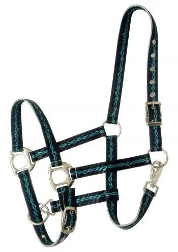 Premium Nylon Horse Sized Halter with Barbwire design Horse Tack