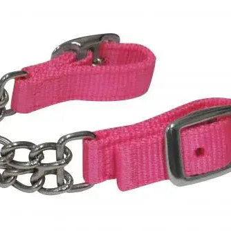 Fully adjustable end double chain nylon curb chain. Horse