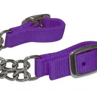 Fully adjustable end double chain nylon curb chain. Horse