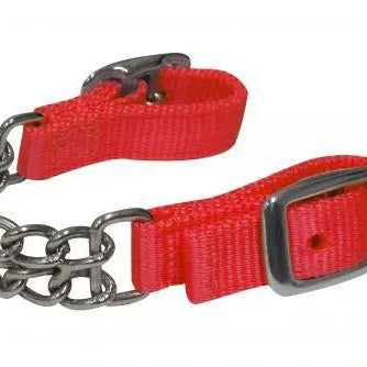 Fully adjustable end double chain nylon curb chain. Horse