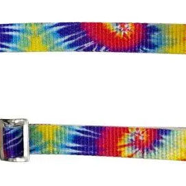 1" Tye Dye Print nylon adjustable bucket hanger with snap and ring. Horse