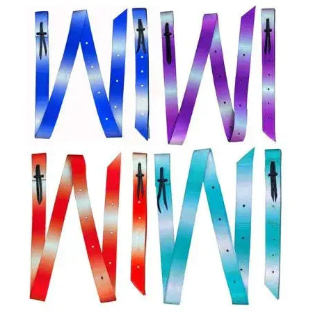 Premium Quality Ombre Print Nylon tie strap and Off Billet set Horse Tack