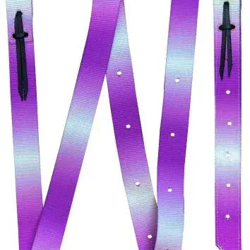 Premium Quality Ombre Print Nylon tie strap and Off Billet set Horse Tack