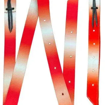 Premium Quality Ombre Print Nylon tie strap and Off Billet set Horse Tack