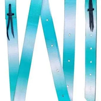 Premium Quality Ombre Print Nylon tie strap and Off Billet set Horse Tack