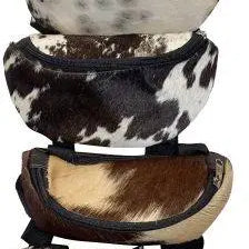 Hair on Cowhide Saddle Pouch Horse