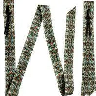 Premium Quality Southwest Print Nylon tie strap and Off Billet set Horse