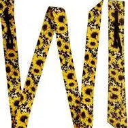 Premium Quality Sunflower/ Cheetah Print Nylon tie strap and Off Billet set Horse