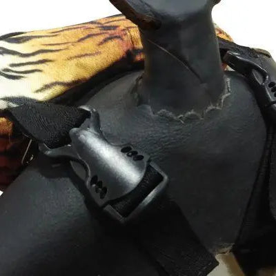 Tiger Print Insulated Nylon Saddle Pouch Horse