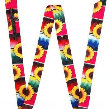 Premium Quality Serape & Sunflower Print Nylon Latigo Horse